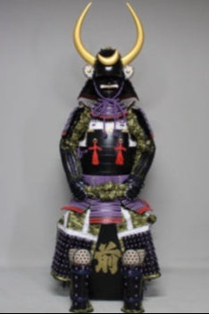【O-040】紫糸威平角脇立ニ枚胴具足
