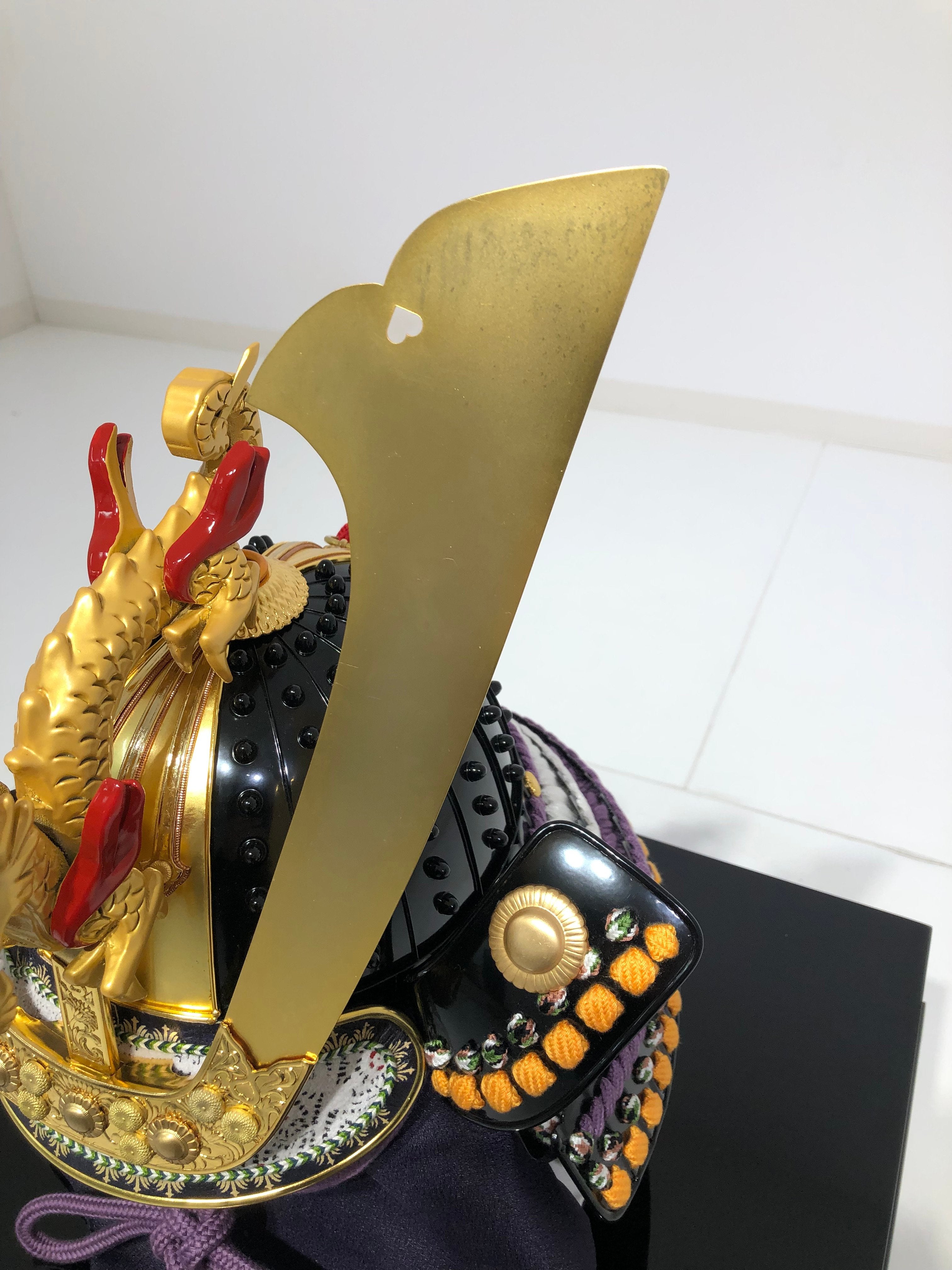 【C-009-K】藤白糸威黒伊予札二枚胴具足 (子供用兜)