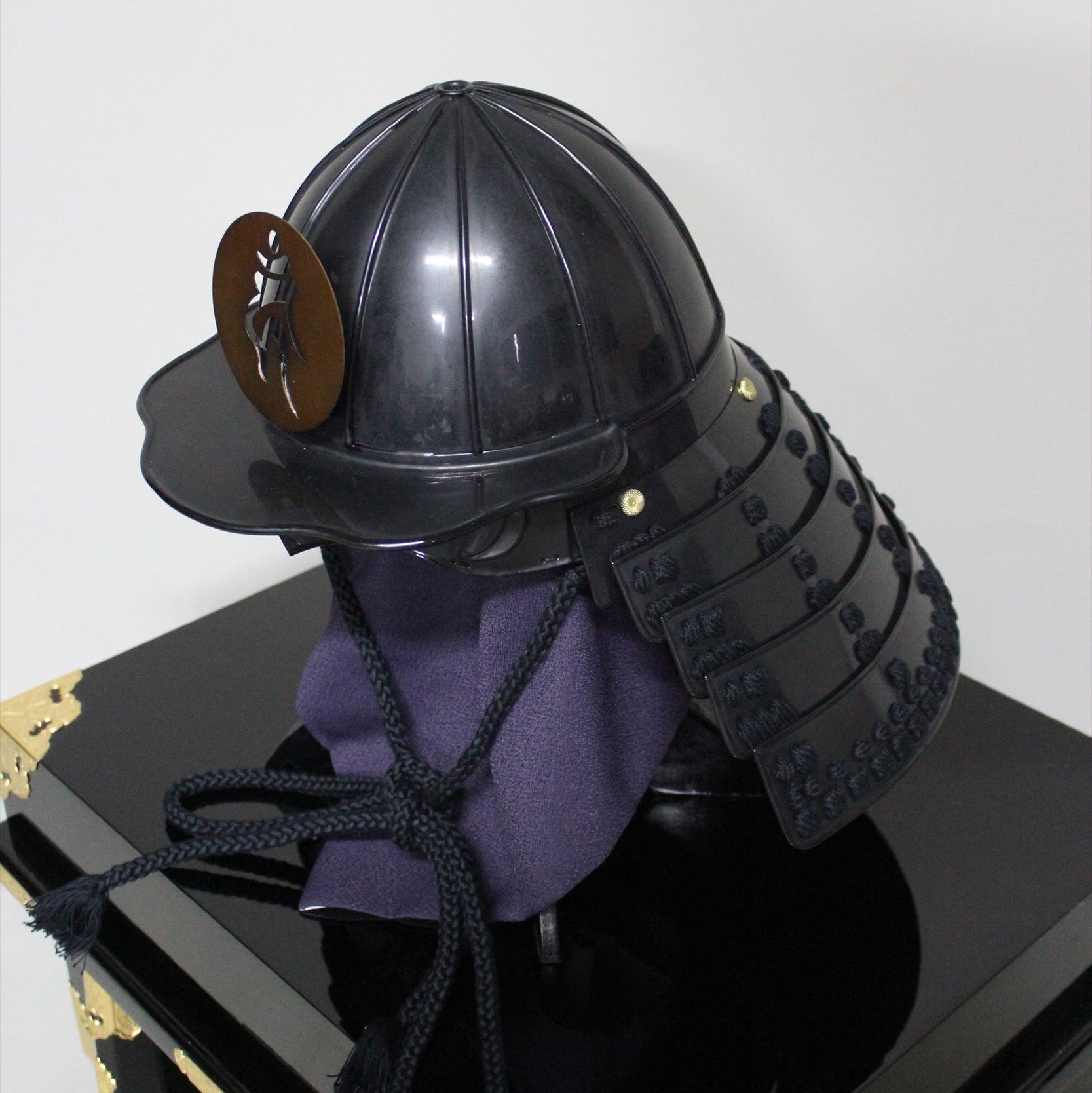 【O-042-K】黒糸威腰取二枚胴具足(兜のみ)