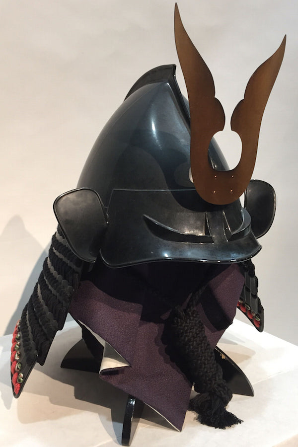 【O-068】▲黒糸威縦矧伊予二枚胴具足