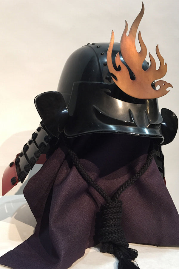 [O-067-K] Black thread armor, mountain path head tag, two-piece armor (helmet only)