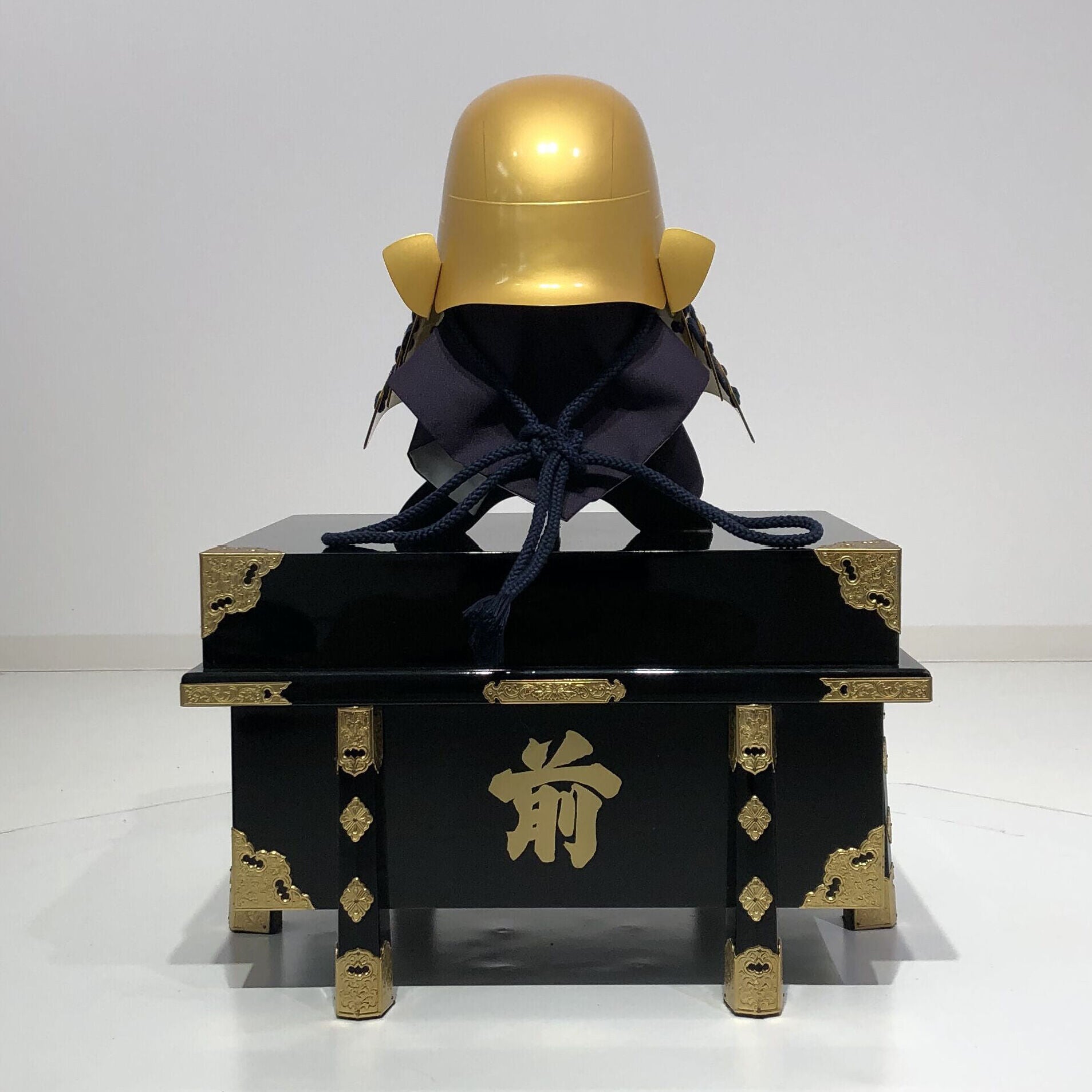 [Y-044-K] Tokugawa Ieyasu gold-plated head shape (bamboo) (helmet only)