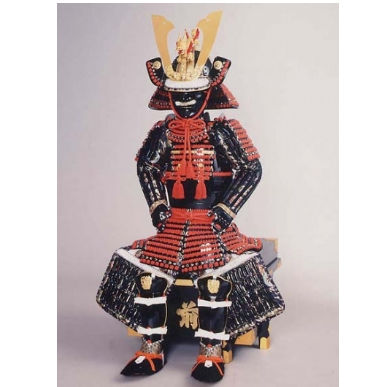 [C-007] Red-laced Iyo-fuda Armor (children's armor)