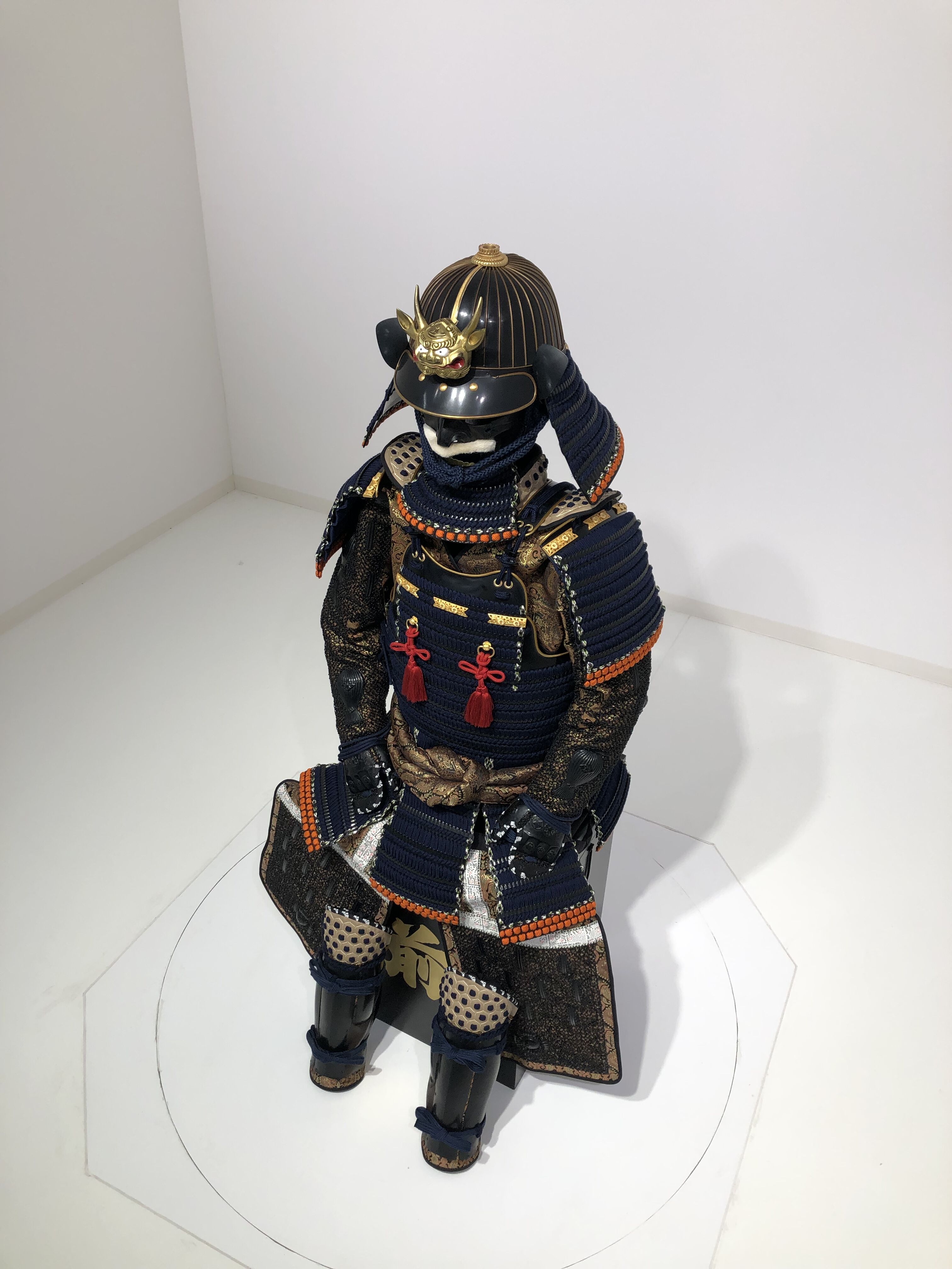 [O-015] Dark blue thread-dyed modern small scale two-piece armor