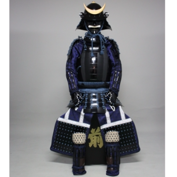 [O-063] Navy blue thread black barrel side two-piece armor