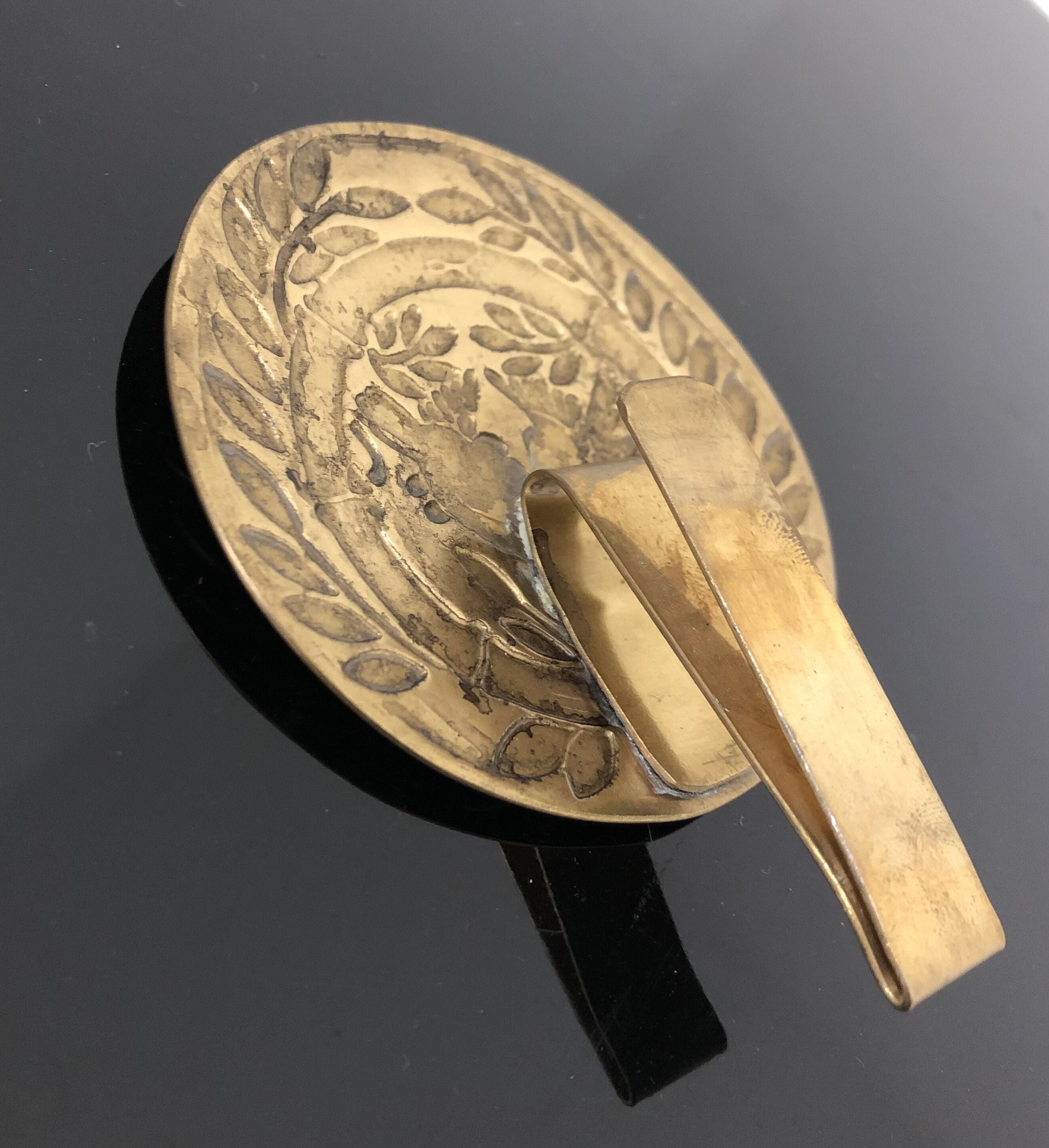 [K-035] Front flap with round bamboo leaf