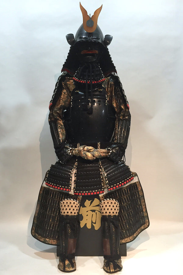[O-068] ▲ Black thread vertical seam Iyo two-piece armor