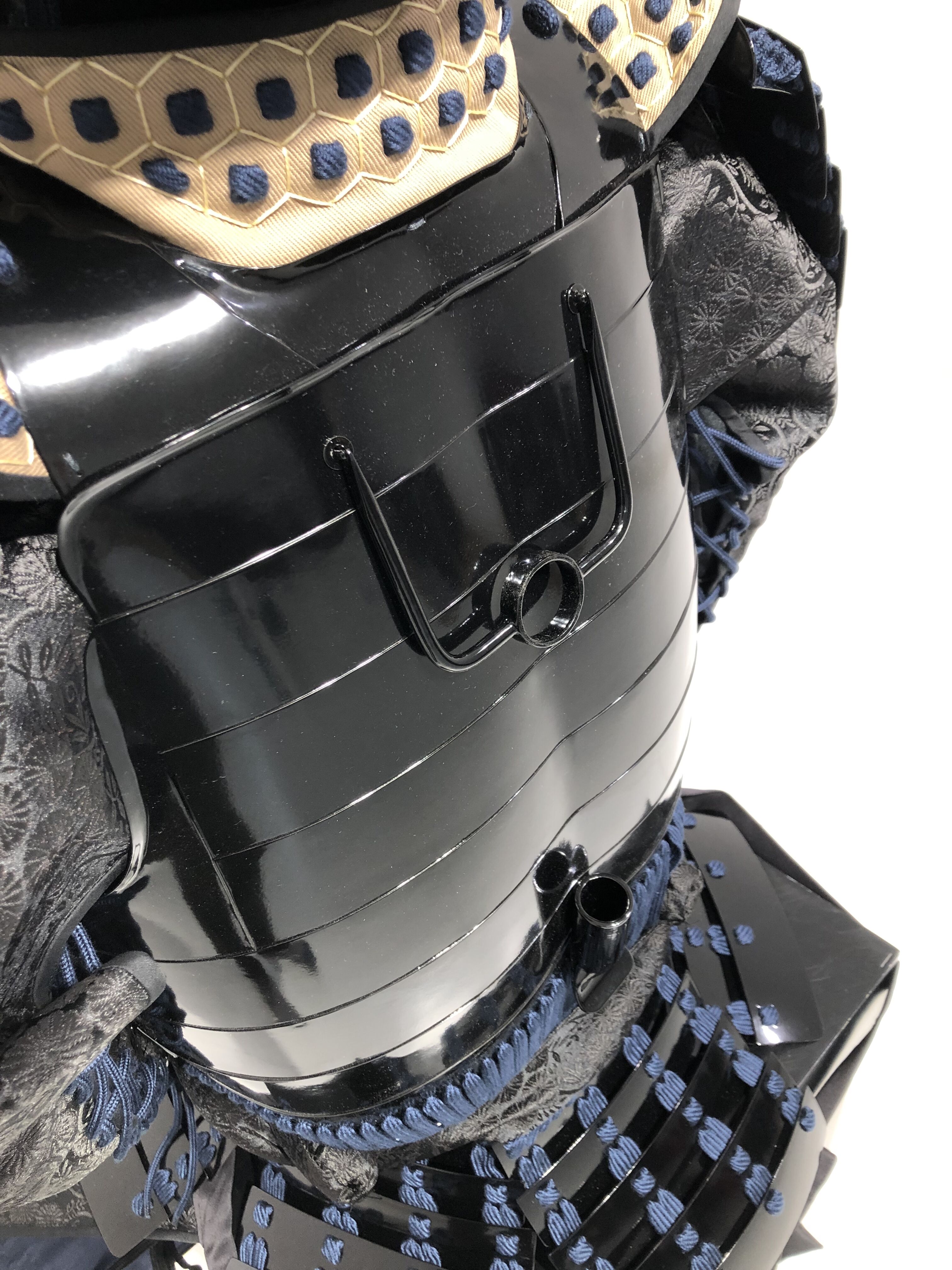 [O-074] Dark blue threaded dragon double armor