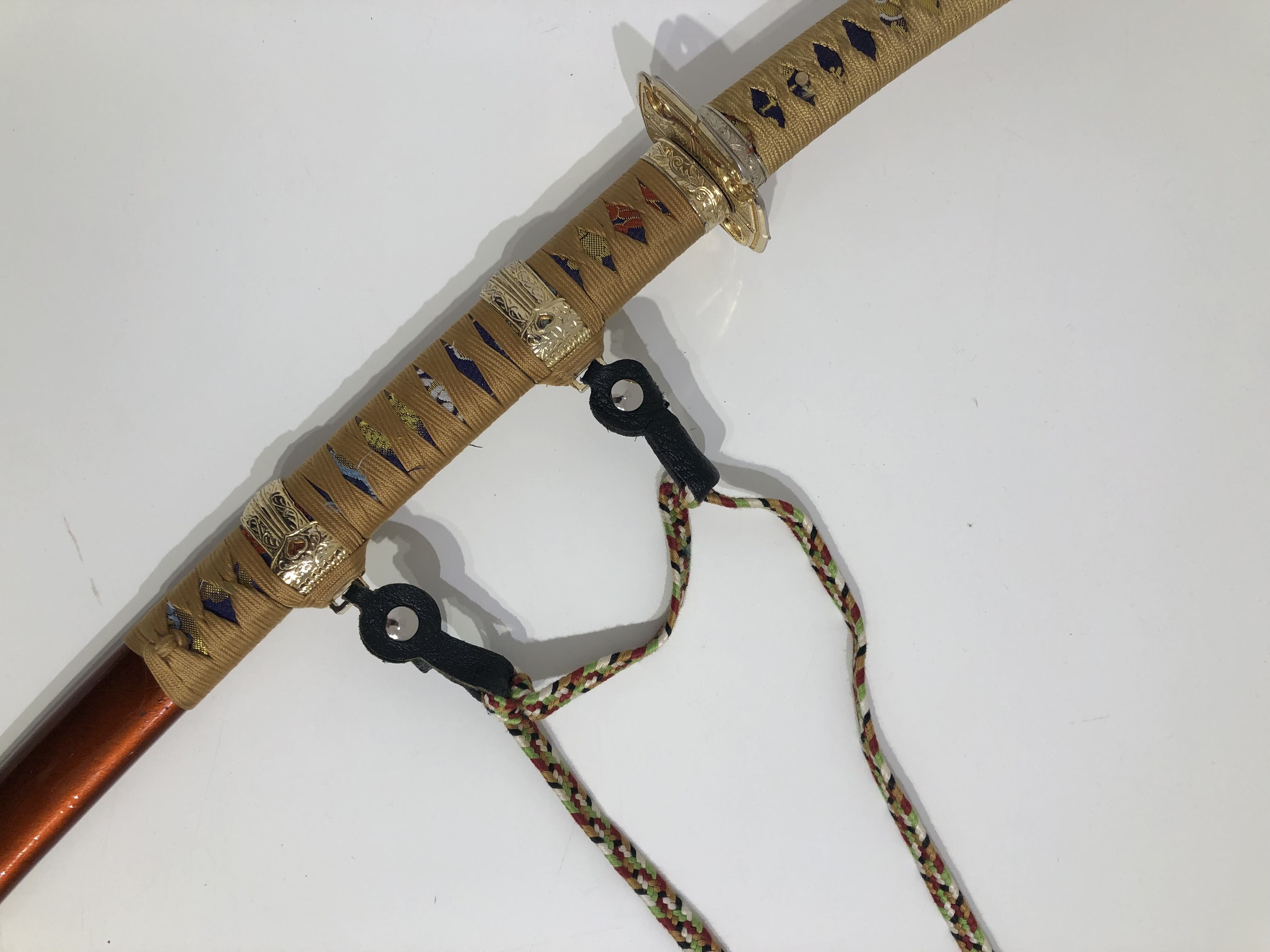 [P-009] Leather strap for attaching sword string (sageo)