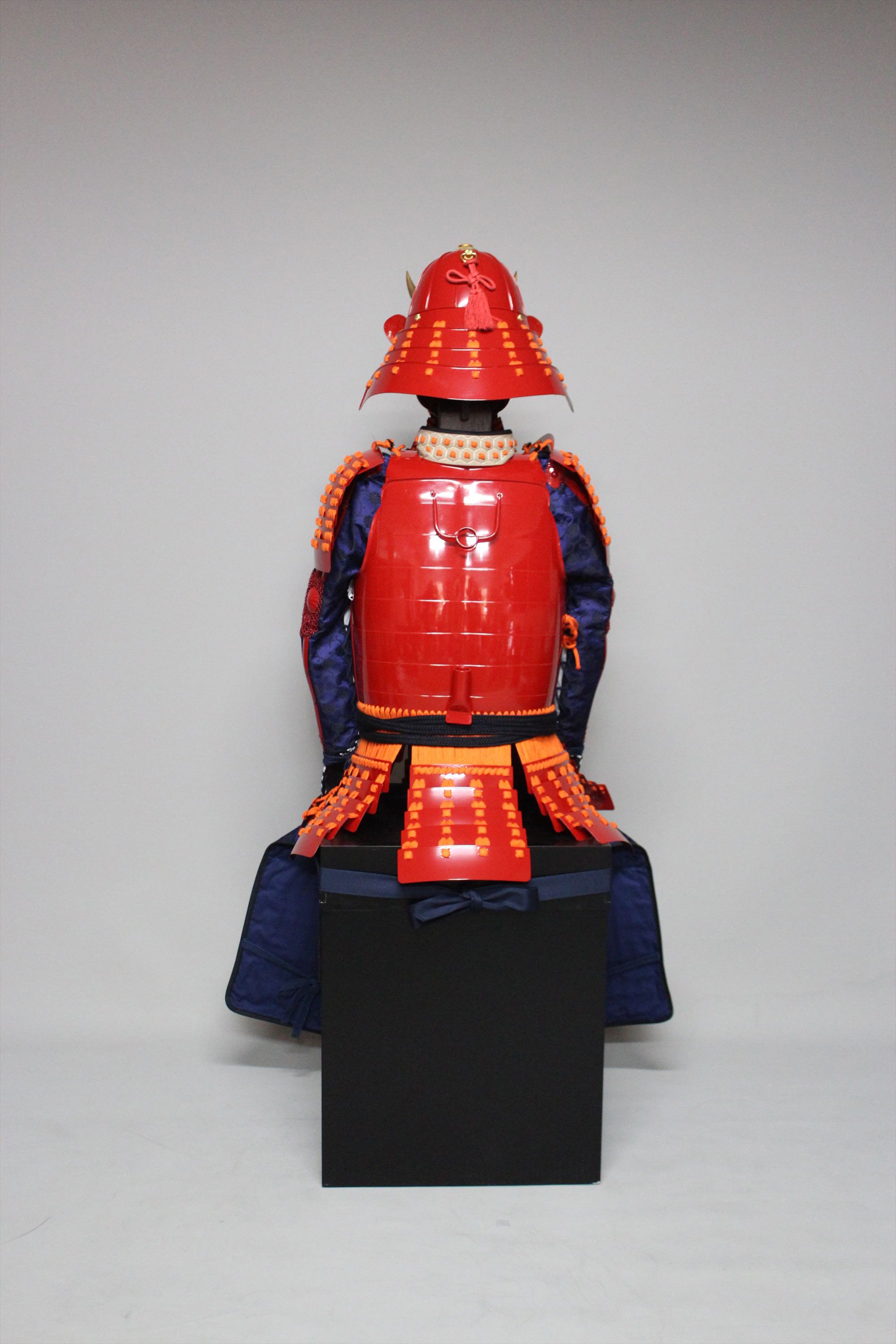 [O-060] Scarlet thread red barrel side two-piece armor