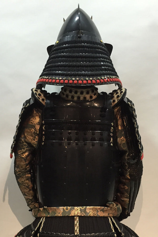 [O-068] ▲ Black thread vertical seam Iyo two-piece armor