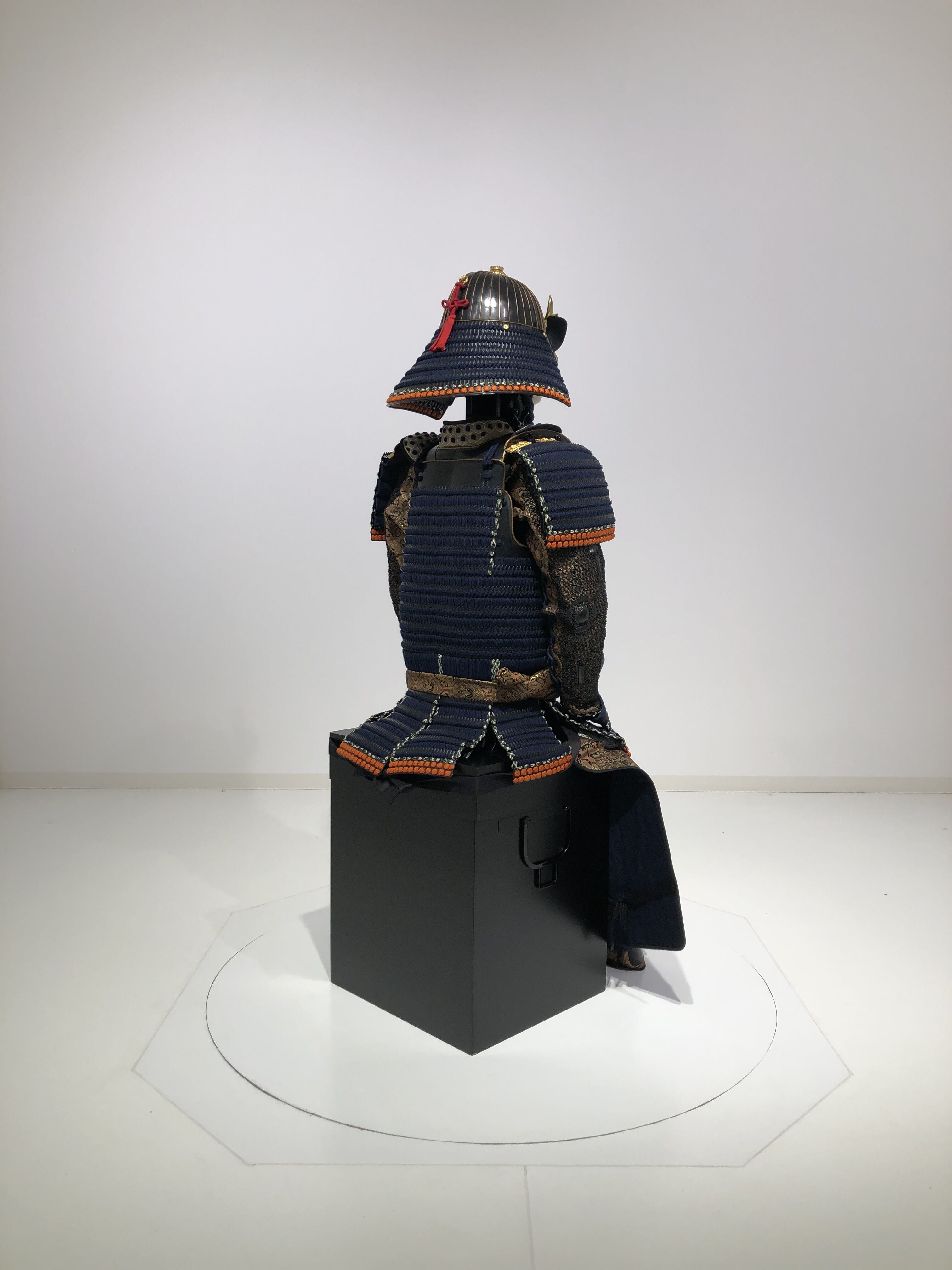 [O-015] Dark blue thread-dyed modern small scale two-piece armor