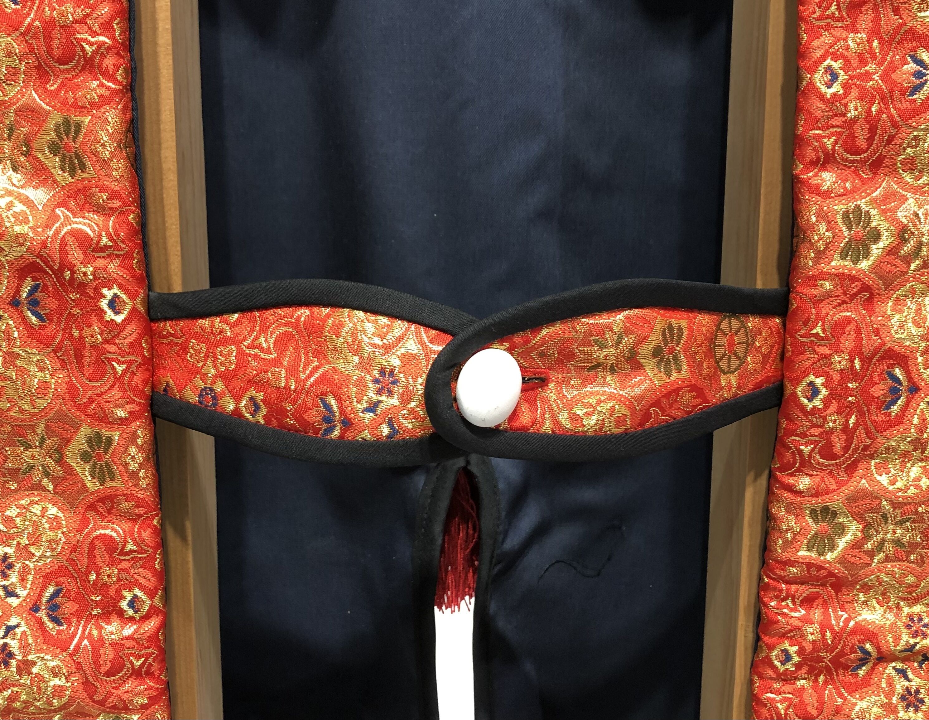 [B-050-1] Jinbaori (black woolen cloth)