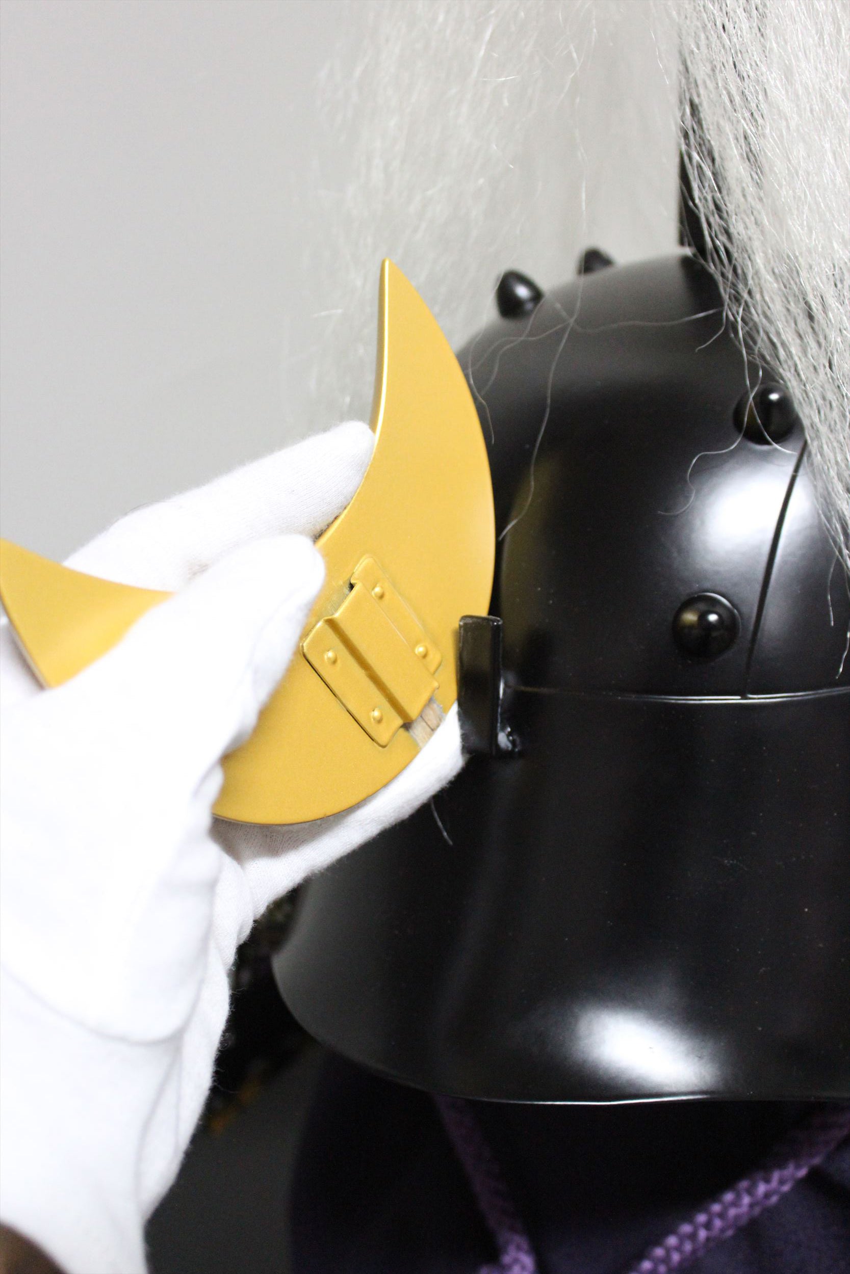 [O-039-K] Fuji-shiro ito-ido hair-standing two-piece armor (helmet only)