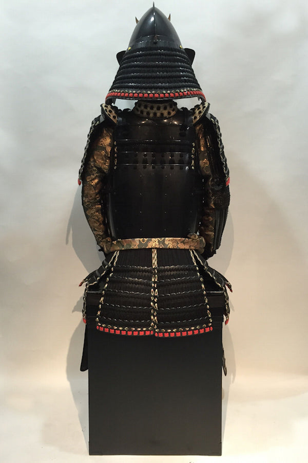 [O-068] ▲ Black thread vertical seam Iyo two-piece armor
