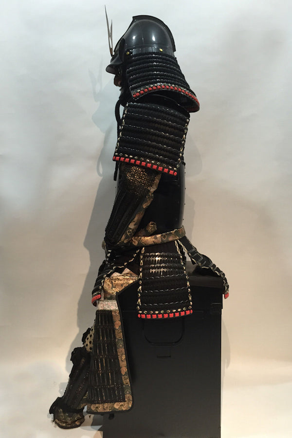 [O-068] ▲ Black thread vertical seam Iyo two-piece armor